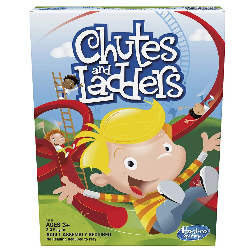 Chutes and Ladders Made in USA 2-3 Players Ages 3+ Hasbro Gaming‎ 2013